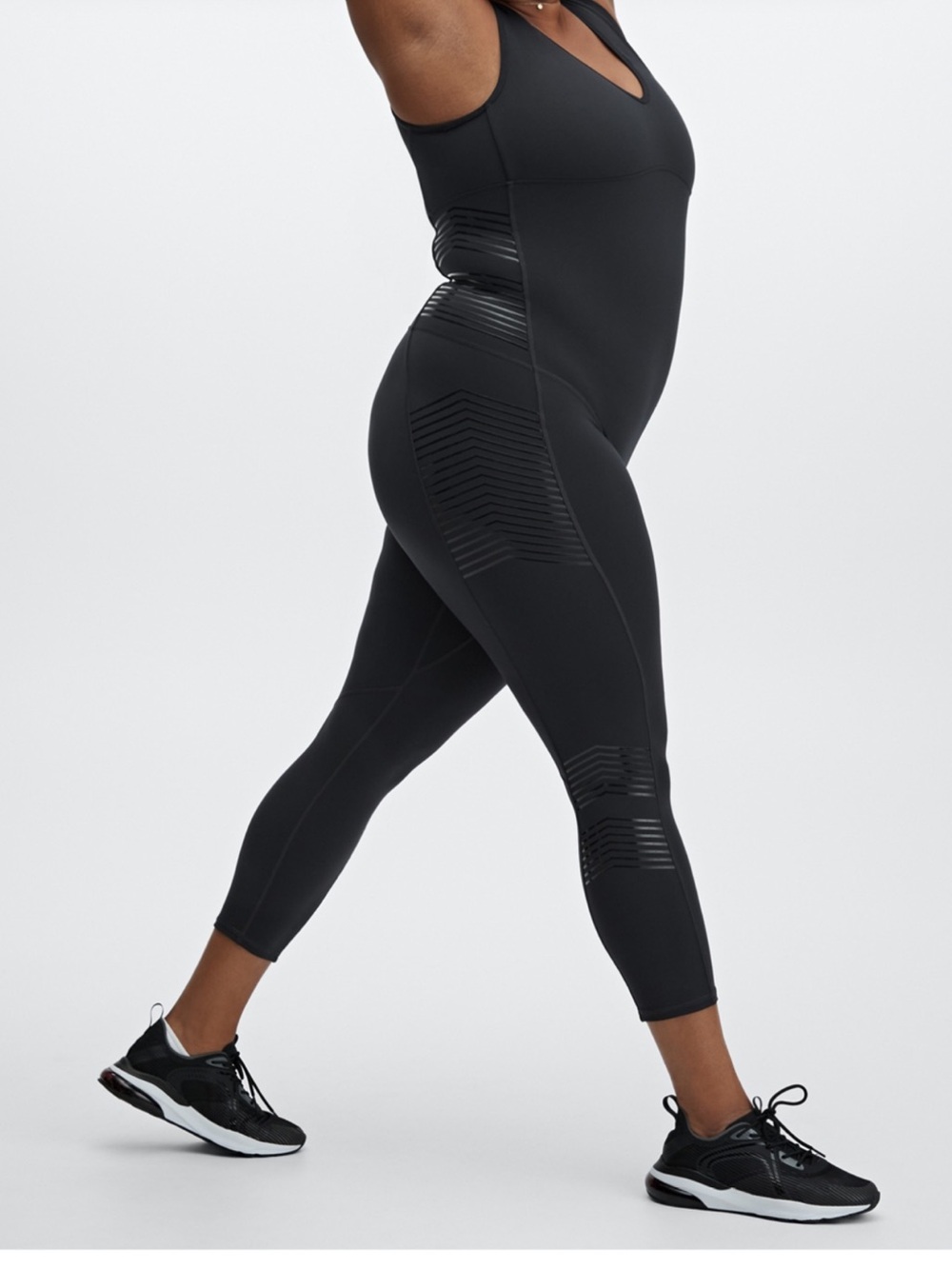 Fabletics NWT Eloise Zoned Compression Bodysuit 7/8 Length 3XL Athletic